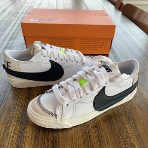 New Nike Blazer Low 77 Jumbo Women's Shoes 7.5 White/Black DQ1470-101